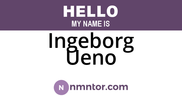 Ingeborg Ueno