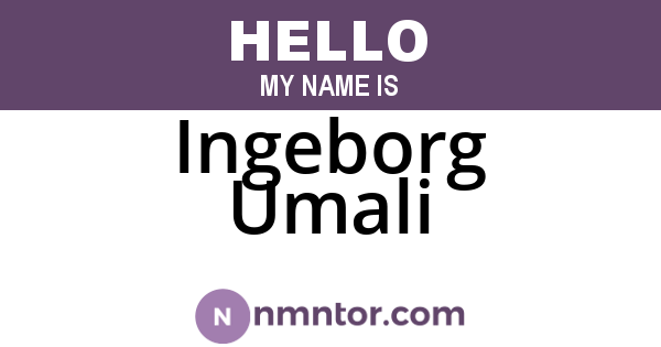 Ingeborg Umali