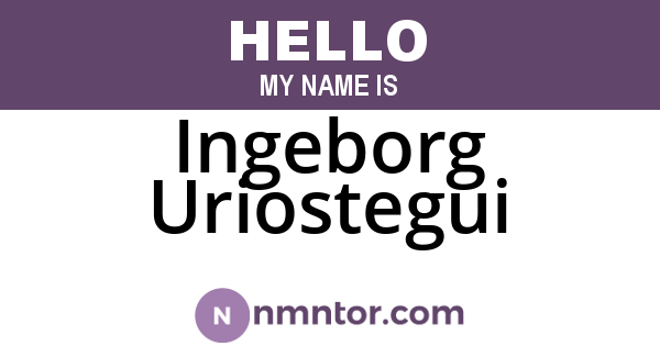 Ingeborg Uriostegui