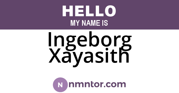 Ingeborg Xayasith