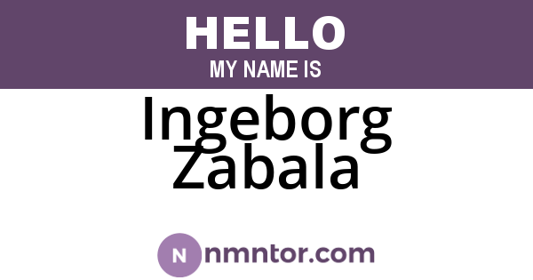 Ingeborg Zabala