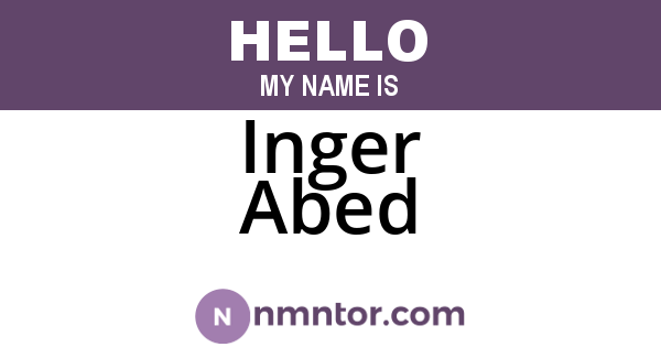 Inger Abed