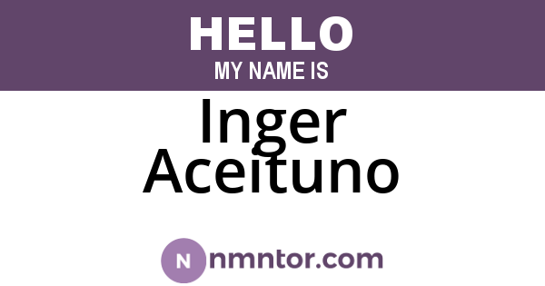 Inger Aceituno