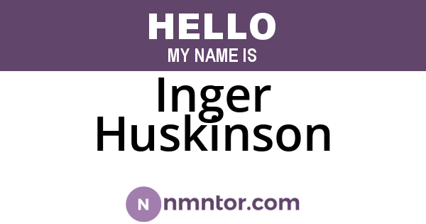 Inger Huskinson