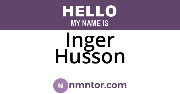 Inger Husson