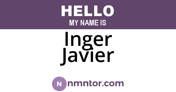 Inger Javier