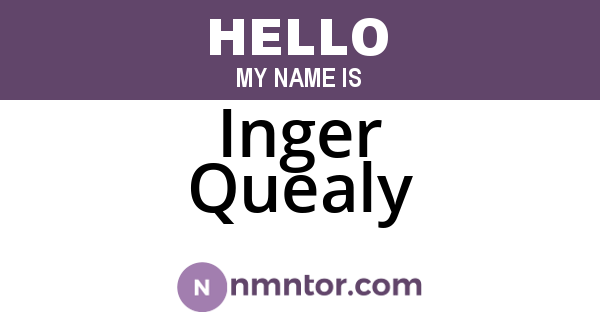 Inger Quealy