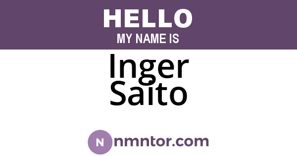 Inger Saito