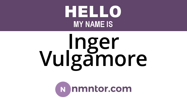 Inger Vulgamore