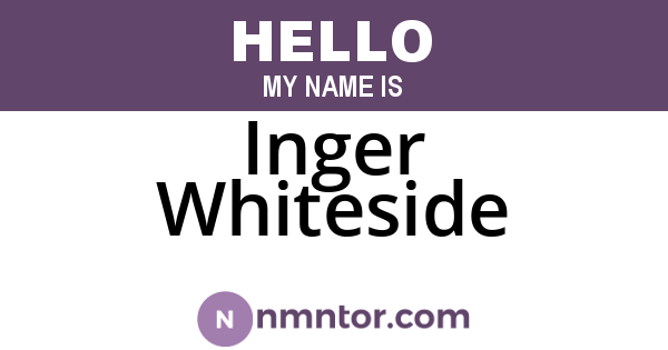 Inger Whiteside