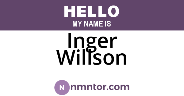 Inger Willson