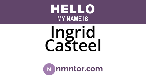 Ingrid Casteel