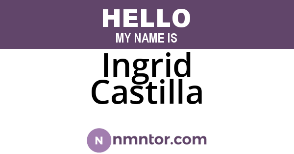 Ingrid Castilla