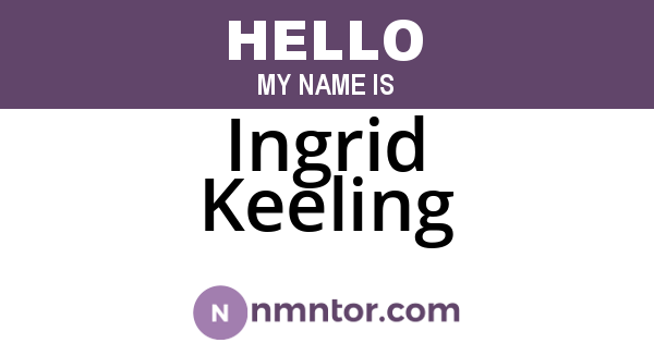 Ingrid Keeling
