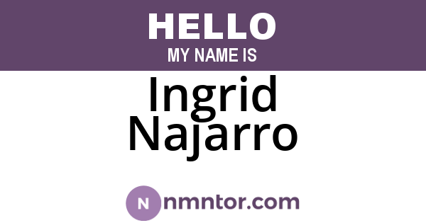 Ingrid Najarro