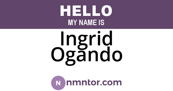 Ingrid Ogando