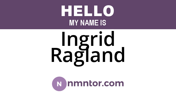 Ingrid Ragland