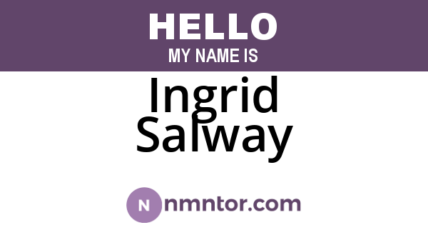 Ingrid Salway