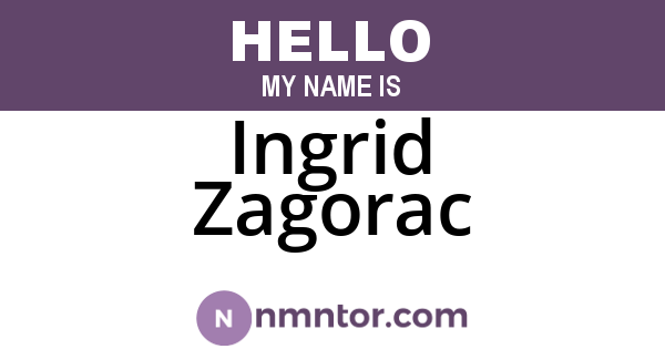 Ingrid Zagorac