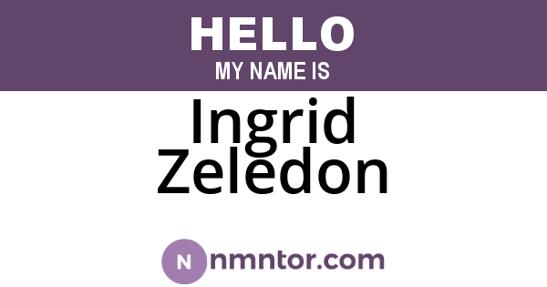 Ingrid Zeledon