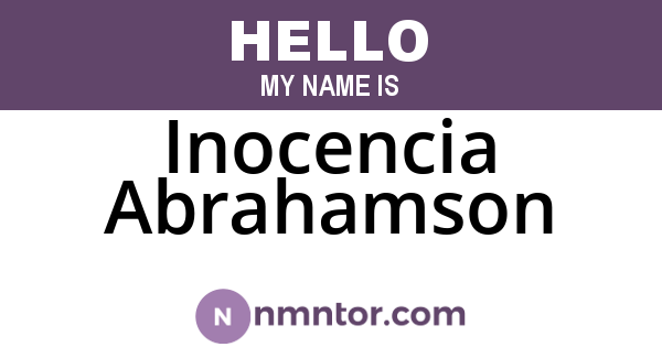 Inocencia Abrahamson