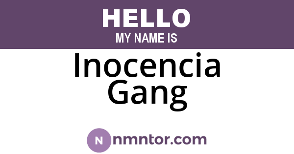 Inocencia Gang