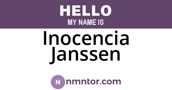 Inocencia Janssen