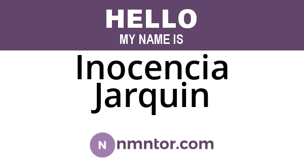 Inocencia Jarquin