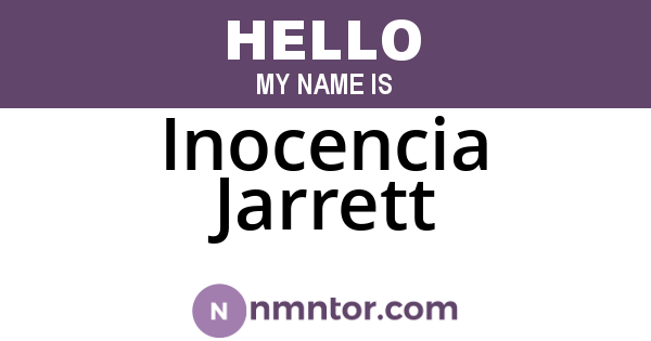 Inocencia Jarrett