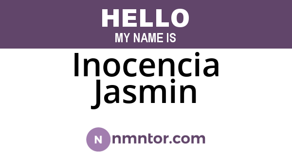 Inocencia Jasmin