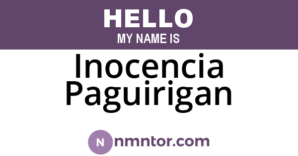 Inocencia Paguirigan