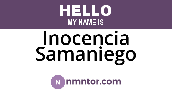Inocencia Samaniego