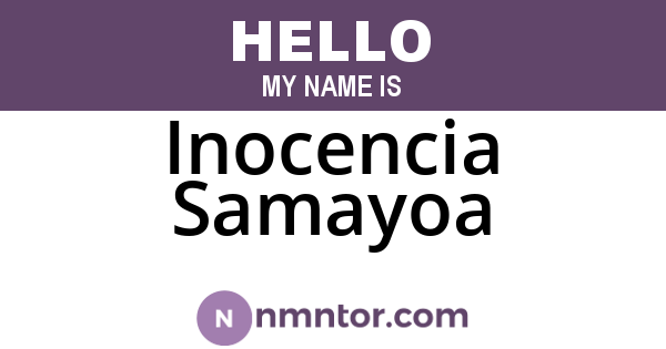 Inocencia Samayoa