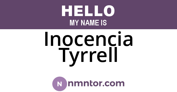 Inocencia Tyrrell