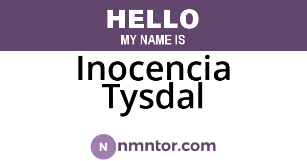 Inocencia Tysdal