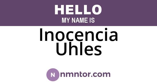 Inocencia Uhles