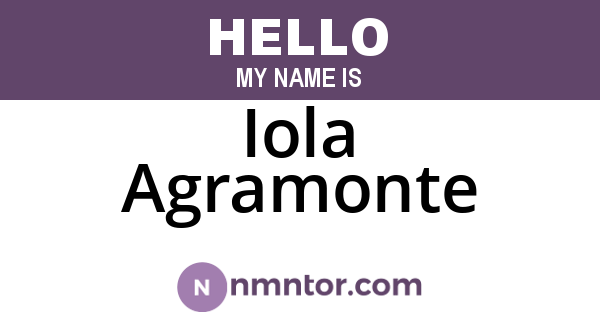 Iola Agramonte