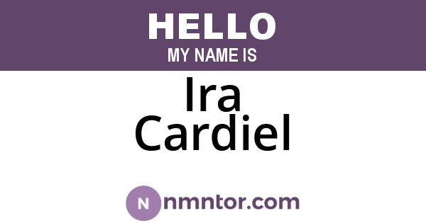 Ira Cardiel