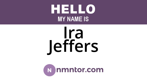 Ira Jeffers
