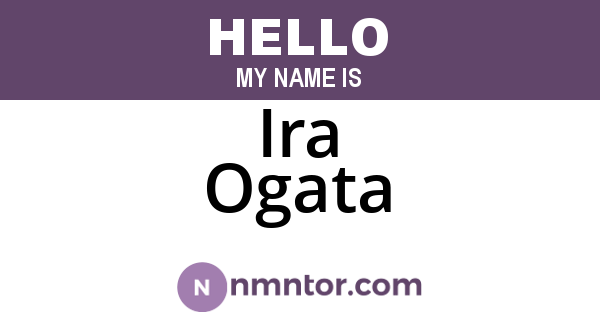 Ira Ogata