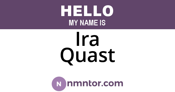 Ira Quast