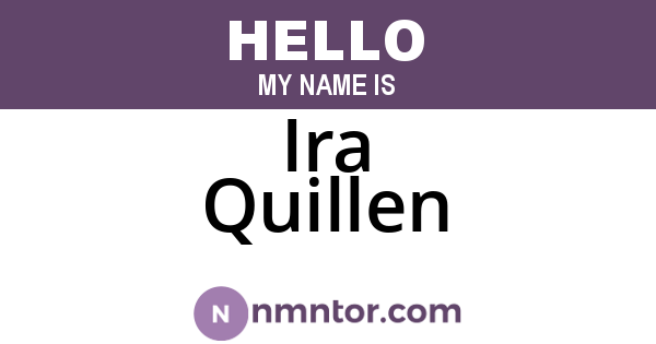 Ira Quillen
