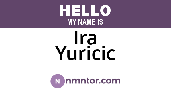 Ira Yuricic