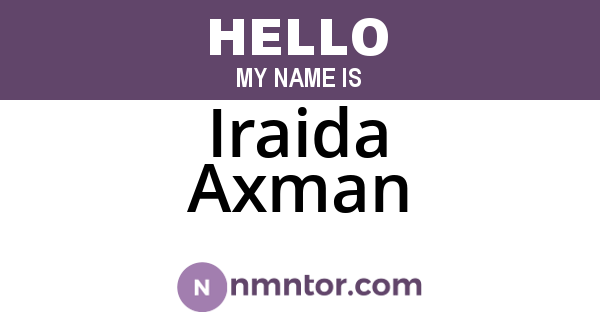 Iraida Axman