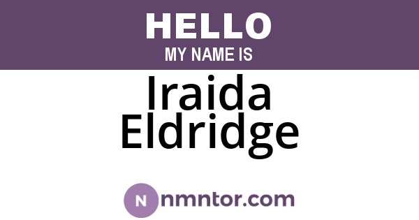 Iraida Eldridge