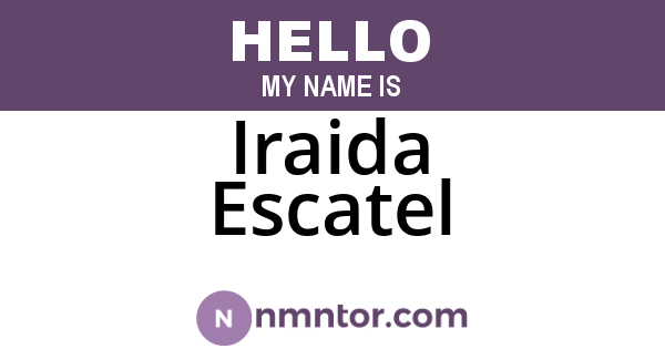 Iraida Escatel