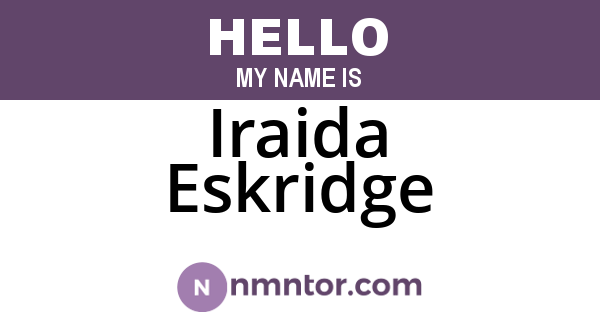 Iraida Eskridge