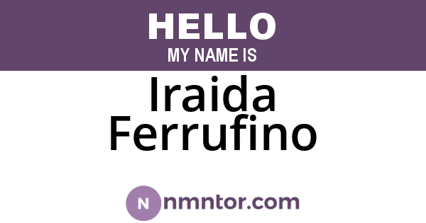 Iraida Ferrufino