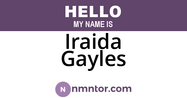 Iraida Gayles