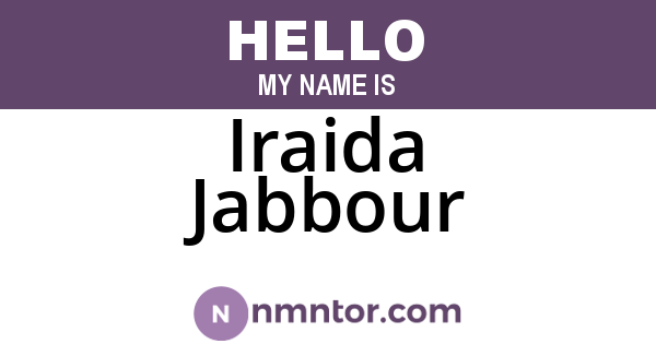 Iraida Jabbour